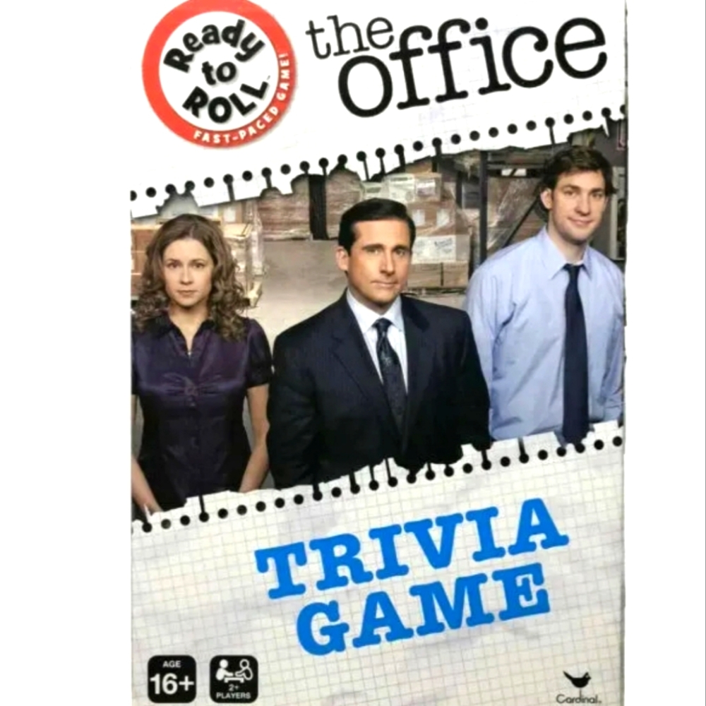 The Office Trivia Game Ages 16+ 2+ players Dice Cards
